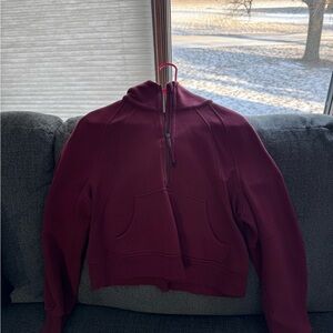 Lululemon Athletica Maroon Half-Zip Hoodie